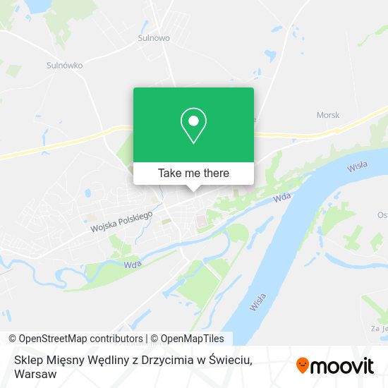 Sklep Mięsny Wędliny z Drzycimia w Świeciu map