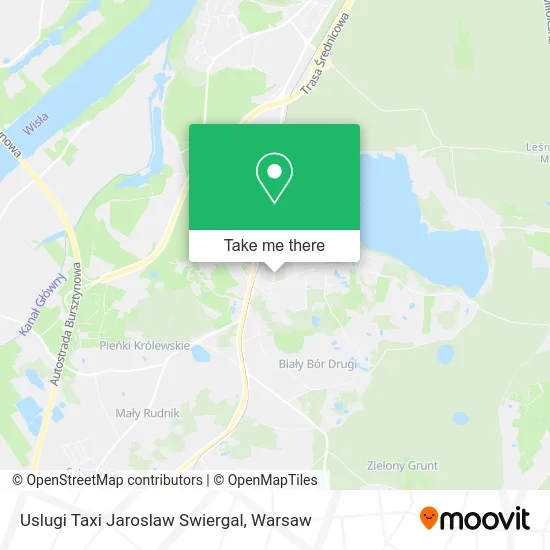Карта Uslugi Taxi Jaroslaw Swiergal