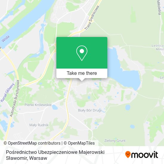 Pośrednictwo Ubezpieczeniowe Majerowski Sławomir map