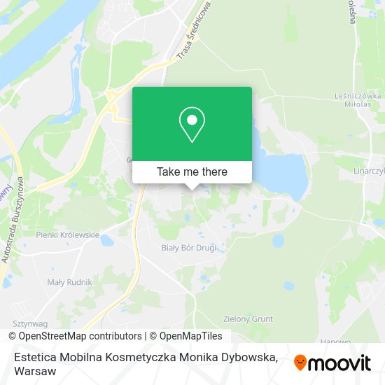 Estetica Mobilna Kosmetyczka Monika Dybowska map