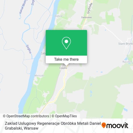 Zakład Usługowy Regeneracje Obróbka Metali Daniel Grabalski map