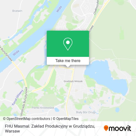 Карта FHU Masmal. Zakład Produkcyjny w Grudziądzu