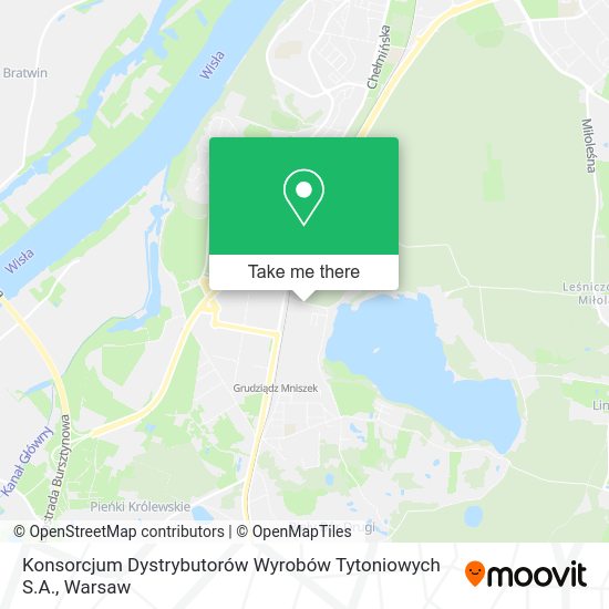 Konsorcjum Dystrybutorów Wyrobów Tytoniowych S.A. map