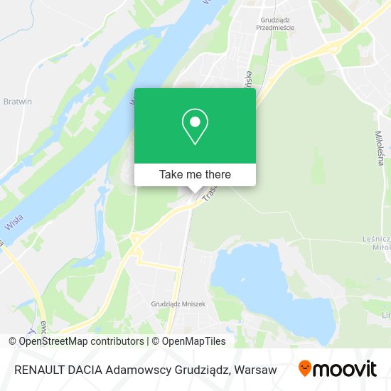 RENAULT DACIA Adamowscy Grudziądz map