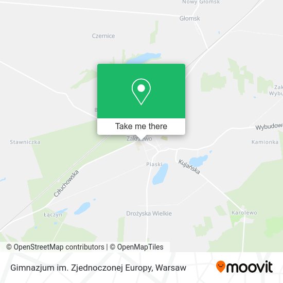 Gimnazjum im. Zjednoczonej Europy map