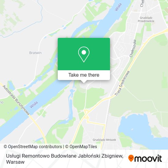 Usługi Remontowo Budowlane Jabłoński Zbigniew map