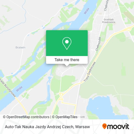 Auto-Tak Nauka Jazdy Andrzej Czech map