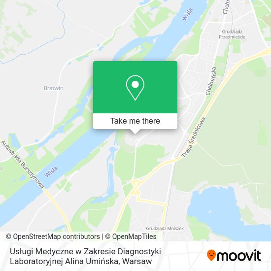 Usługi Medyczne w Zakresie Diagnostyki Laboratoryjnej Alina Umińska map