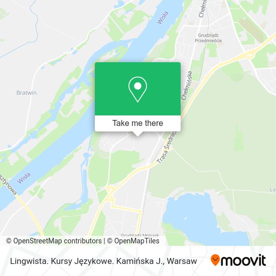 Lingwista. Kursy Językowe. Kamińska J. map