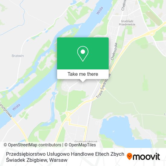 Przedsiębiorstwo Usługowo Handlowe Eltech Zbych Świadek Zbigbiew map