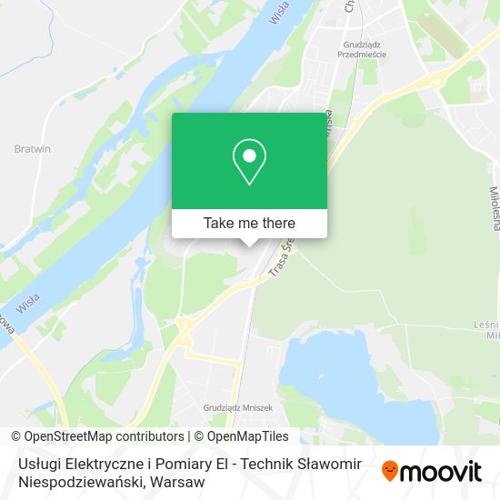 Usługi Elektryczne i Pomiary El - Technik Sławomir Niespodziewański map