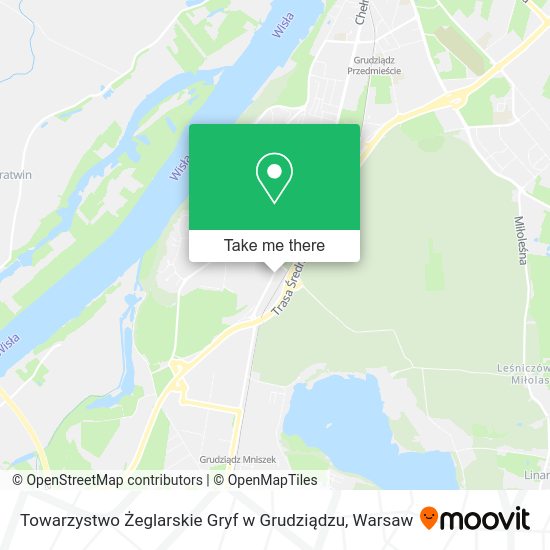 Towarzystwo Żeglarskie Gryf w Grudziądzu map