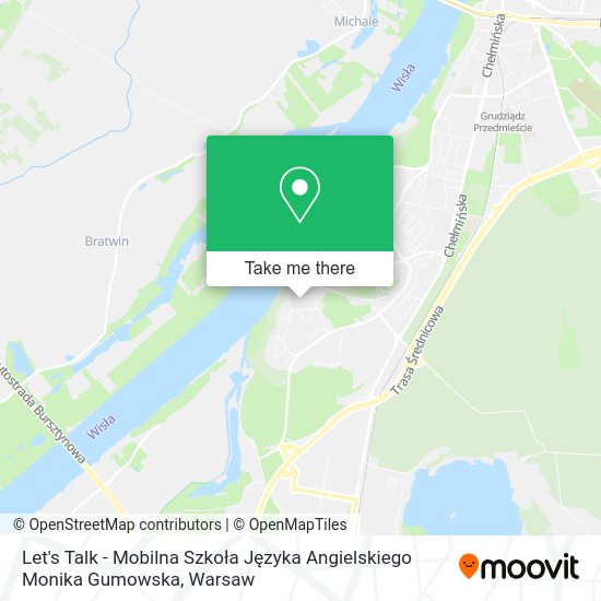 Let's Talk - Mobilna Szkoła Języka Angielskiego Monika Gumowska map