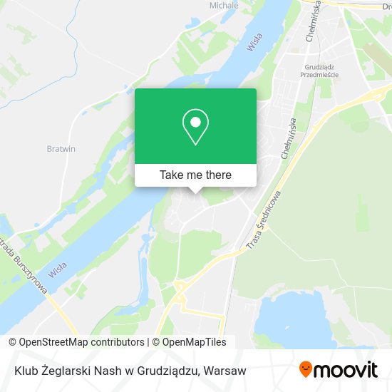 Klub Żeglarski Nash w Grudziądzu map