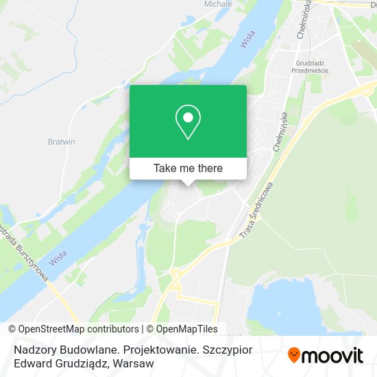 Nadzory Budowlane. Projektowanie. Szczypior Edward Grudziądz map