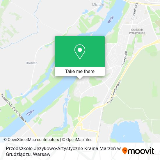 Карта Przedszkole Językowo-Artystyczne Kraina Marzeń w Grudziądzu