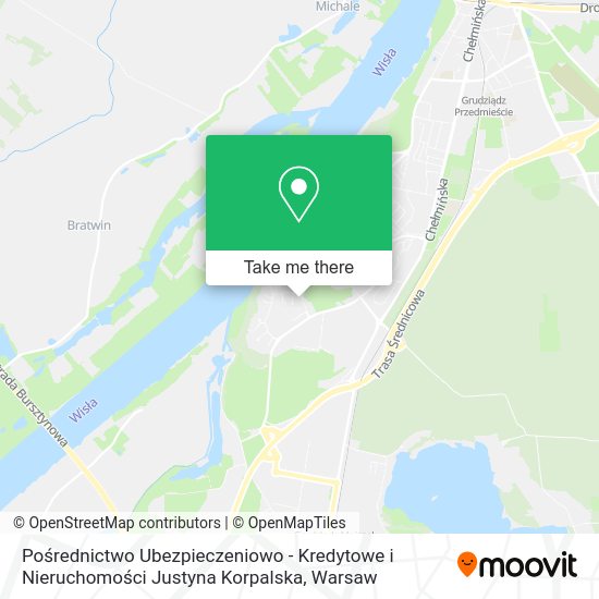 Pośrednictwo Ubezpieczeniowo - Kredytowe i Nieruchomości Justyna Korpalska map