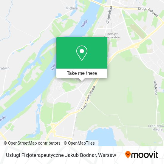 Usługi Fizjoterapeutyczne Jakub Bodnar map