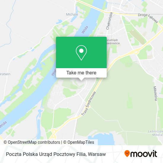 Poczta Polska Urząd Pocztowy Filia map