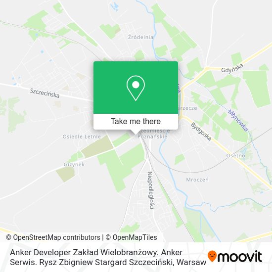 Anker Developer Zakład Wielobranżowy. Anker Serwis. Rysz Zbigniew Stargard Szczeciński map