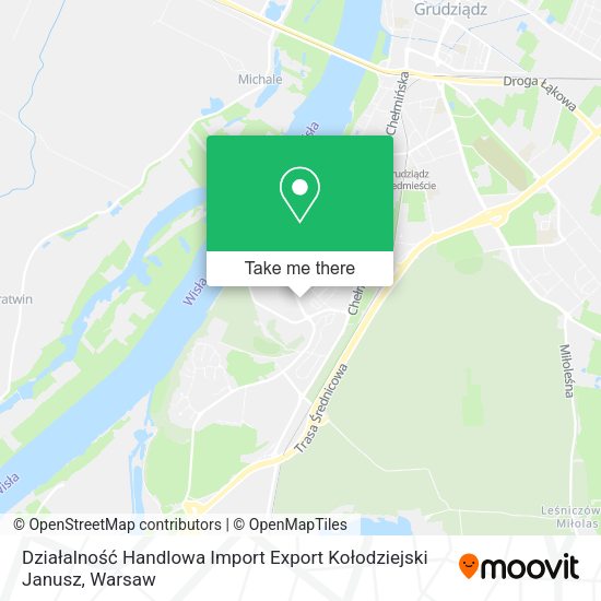 Działalność Handlowa Import Export Kołodziejski Janusz map