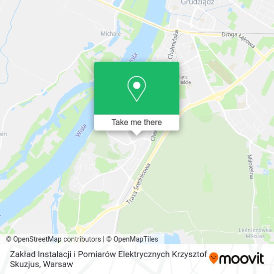 Zakład Instalacji i Pomiarów Elektrycznych Krzysztof Skuzjus map