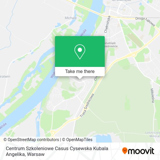 Карта Centrum Szkoleniowe Casus Cysewska Kubala Angelika