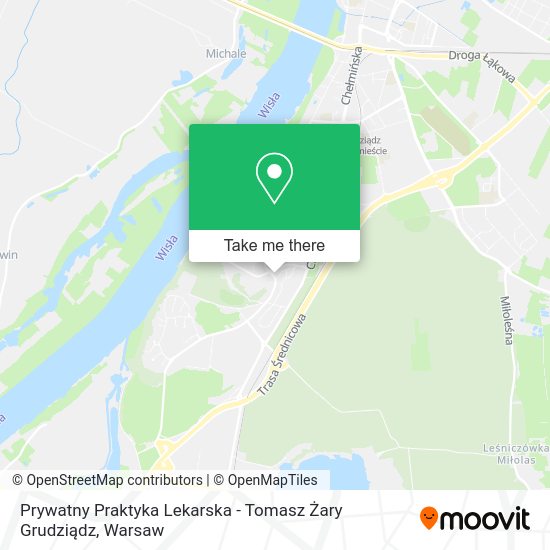 Prywatny Praktyka Lekarska - Tomasz Żary Grudziądz map