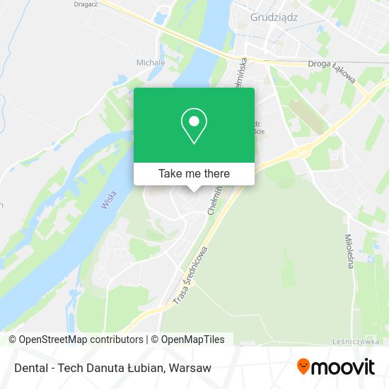 Dental - Tech Danuta Łubian map