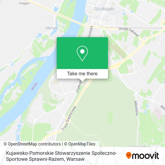 Kujawsko-Pomorskie Stowarzyszenie Społeczno-Sportowe Sprawni-Razem map