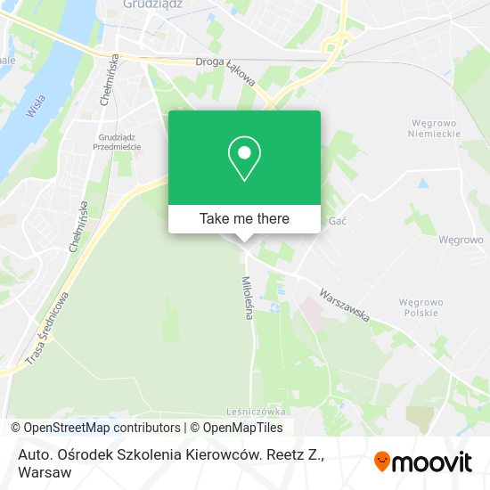 Auto. Ośrodek Szkolenia Kierowców. Reetz Z. map