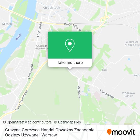 Grażyna Gorczyca Handel Obwoźny Zachodniej Odzieży Używanej map