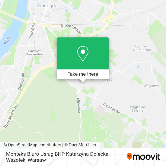 Monteks Biuro Usług BHP Katarzyna Dolecka Wszołek map