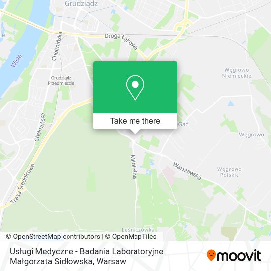 Usługi Medyczne - Badania Laboratoryjne Małgorzata Sidłowska map