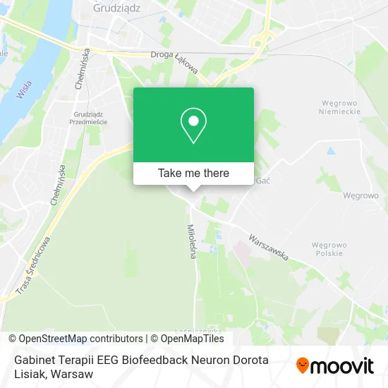 Карта Gabinet Terapii EEG Biofeedback Neuron Dorota Lisiak