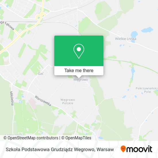 Szkoła Podstawowa Grudziądz Wegrowo map