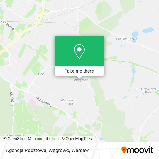 Agencja Pocztowa, Węgrowo map