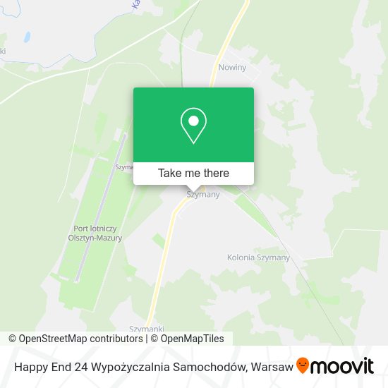 Happy End 24 Wypożyczalnia Samochodów map