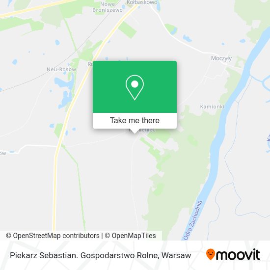 Piekarz Sebastian. Gospodarstwo Rolne map