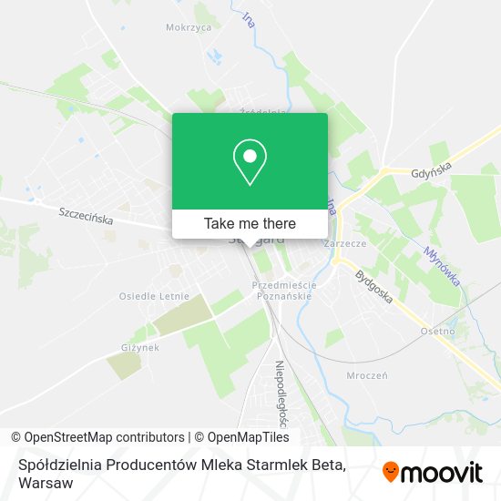 Spółdzielnia Producentów Mleka Starmlek Beta map