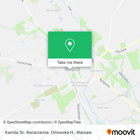 Kamila Sc. Kwiaciarnia. Orłowska H. map