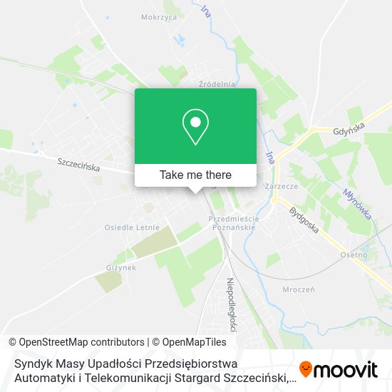 Syndyk Masy Upadłości Przedsiębiorstwa Automatyki i Telekomunikacji Stargard Szczeciński map