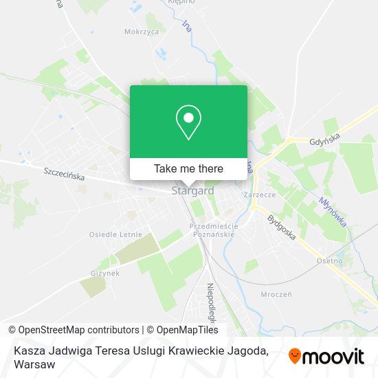 Kasza Jadwiga Teresa Uslugi Krawieckie Jagoda map