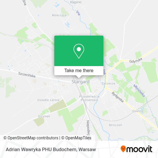 Adrian Wawryka PHU Budochem map