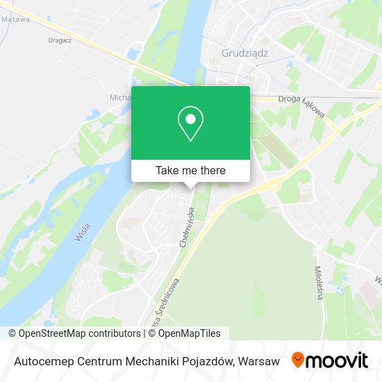 Карта Autocemep Centrum Mechaniki Pojazdów