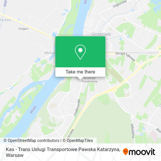 Kas - Trans Usługi Transportowe Pawska Katarzyna map