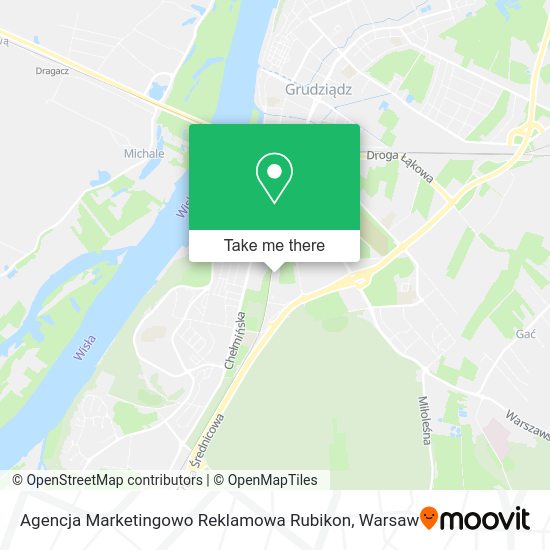 Agencja Marketingowo Reklamowa Rubikon map