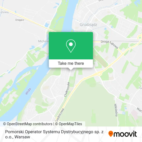 Карта Pomorski Operator Systemu Dystrybucyjnego sp. z o.o.
