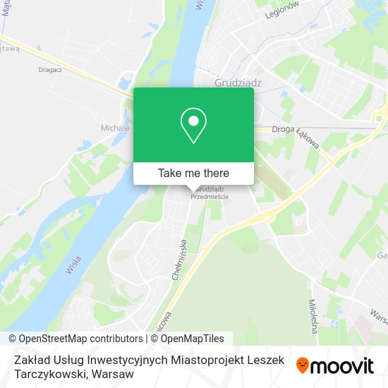 Zakład Usług Inwestycyjnych Miastoprojekt Leszek Tarczykowski map