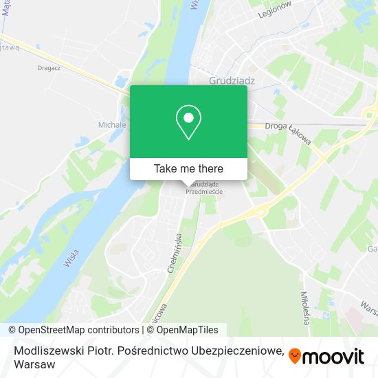 Modliszewski Piotr. Pośrednictwo Ubezpieczeniowe map